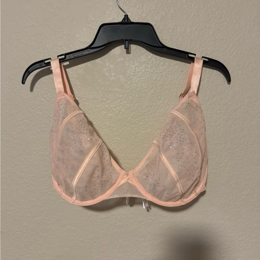 Playful Promises Nola Toffee Diamanté Underwire Bra | US 36I, UK 36G - Picture 4 of 13